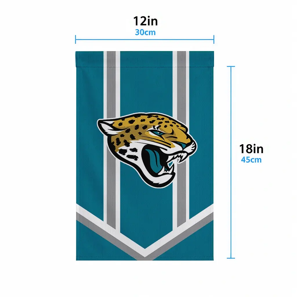 Jacksonville Jaguars Garden Flag Customized Chevron Stripes Teal High Quality Jacksonville Jaguars Garden Flag Customized Chevron Stripes Teal High Quality