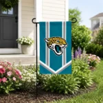 Jacksonville Jaguars Garden Flag Customized Chevron Stripes Teal Best Selling