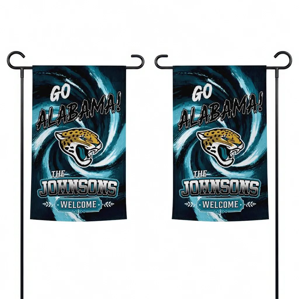 Jacksonville Jaguars Garden Flag Personalized Swirl Vortex Teal Fashion Forward Jacksonville Jaguars Garden Flag Personalized Swirl Vortex Teal Fashion Forward