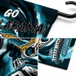 Jacksonville Jaguars Garden Flag Personalized Swirl Vortex Teal Best Selling