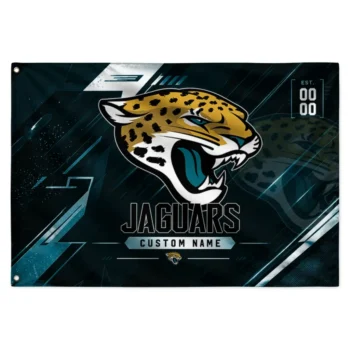 Jacksonville Jaguars House Flag Custom Speed Slashes Teal Best Selling