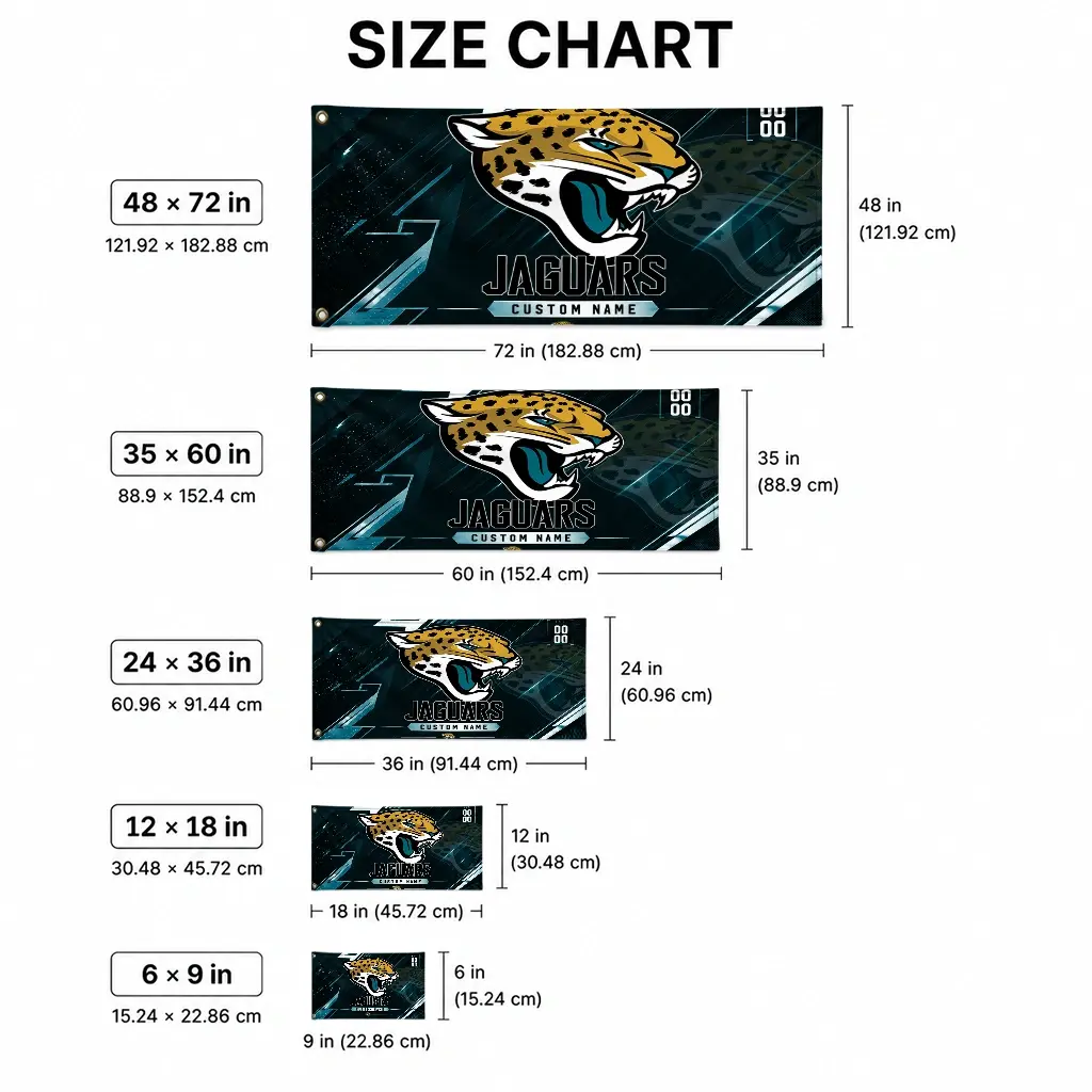 Jacksonville Jaguars House Flag Custom Speed Slashes Teal High Quality Jacksonville Jaguars House Flag Custom Speed Slashes Teal High Quality