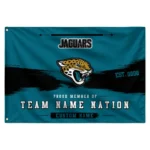 Jacksonville Jaguars House Flag Customized Brushed Streaks Teal Best Selling