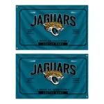 Jacksonville Jaguars House Flag Customized Ornate Border Teal Best Selling