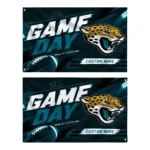 Jacksonville Jaguars House Flag Personalized Action Streaks Teal Best Selling
