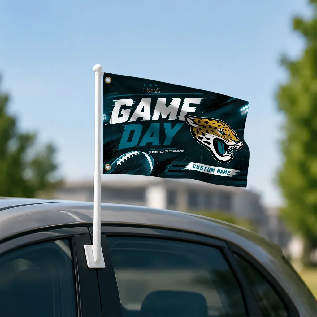 Jacksonville Jaguars House Flag Personalized Action Streaks Teal Latest Model Jacksonville Jaguars House Flag Personalized Action Streaks Teal Latest Model