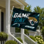Jacksonville Jaguars House Flag Personalized Action Streaks Teal Best Selling
