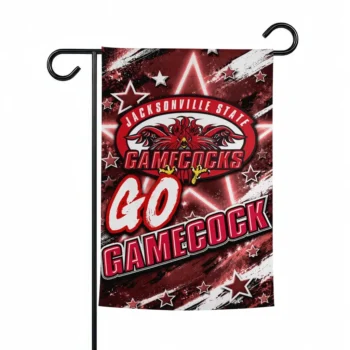 Jacksonville State Gamecocks Garden Flag Custom Glowing Star Red Best Selling