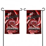 Jacksonville State Gamecocks Garden Flag Custom Swirl Vortex Red Best Selling