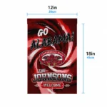 Jacksonville State Gamecocks Garden Flag Custom Swirl Vortex Red Best Selling