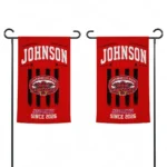 Jacksonville State Gamecocks Garden Flag Customized Distressed Stripes Red Best Selling