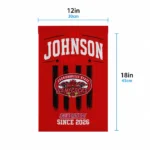 Jacksonville State Gamecocks Garden Flag Customized Distressed Stripes Red Best Selling