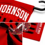 Jacksonville State Gamecocks Garden Flag Customized Distressed Stripes Red Best Selling