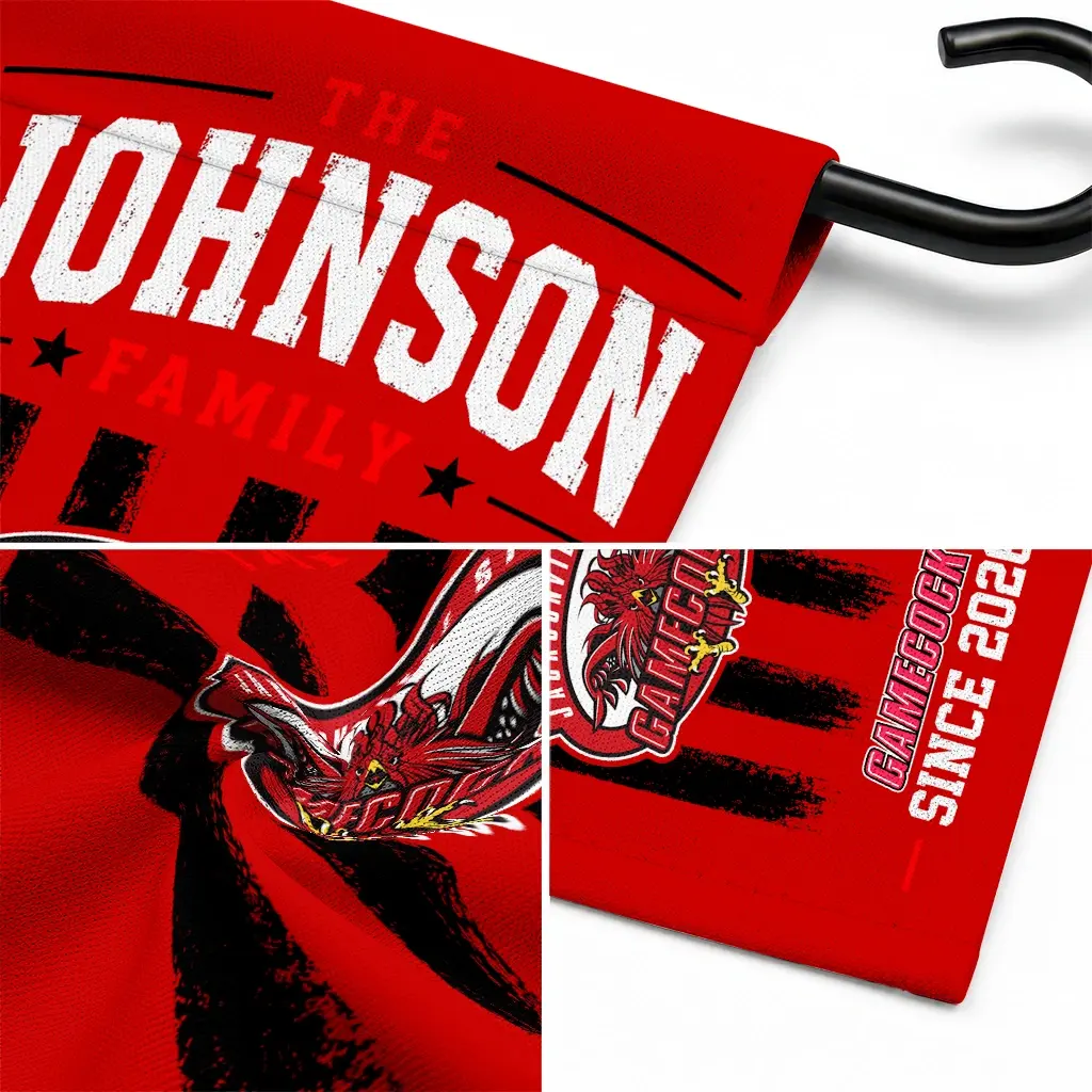 Jacksonville State Gamecocks Garden Flag Customized Distressed Stripes Red Latest Model Jacksonville State Gamecocks Garden Flag Customized Distressed Stripes Red Latest Model