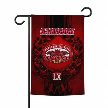 Jacksonville State Gamecocks Garden Flag Customized Laurel Wreath Red Best Selling