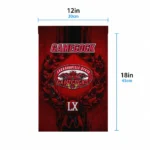 Jacksonville State Gamecocks Garden Flag Customized Laurel Wreath Red Best Selling