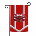 Jacksonville State Gamecocks Garden Flag Personalized Chevron Stripes Red Best Selling