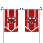 Jacksonville State Gamecocks Garden Flag Personalized Chevron Stripes Red Best Selling
