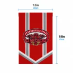 Jacksonville State Gamecocks Garden Flag Personalized Chevron Stripes Red Best Selling