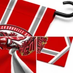 Jacksonville State Gamecocks Garden Flag Personalized Chevron Stripes Red Best Selling