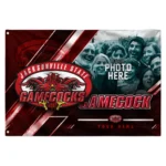 Jacksonville State Gamecocks House Flag Custom Diagonal Stripes Red Best Selling