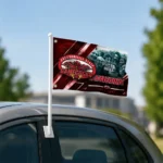 Jacksonville State Gamecocks House Flag Custom Diagonal Stripes Red Best Selling