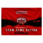 Jacksonville State Gamecocks House Flag Personalized Brushed Streaks Red Best Selling
