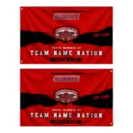 Jacksonville State Gamecocks House Flag Personalized Brushed Streaks Red Best Selling
