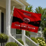 Jacksonville State Gamecocks House Flag Personalized Brushed Streaks Red Best Selling