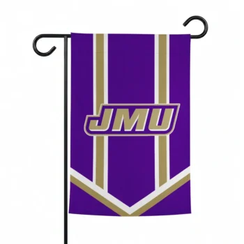 James Madison Dukes Garden Flag Custom Chevron Stripes Purple Best Selling