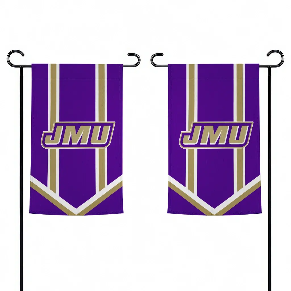 James Madison Dukes Garden Flag Custom Chevron Stripes Purple Fashion Forward James Madison Dukes Garden Flag Custom Chevron Stripes Purple Fashion Forward