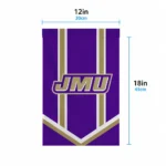 James Madison Dukes Garden Flag Custom Chevron Stripes Purple Best Selling