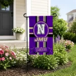 James Madison Dukes Garden Flag Custom Circle Medallion Purple Best Selling