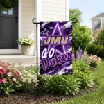James Madison Dukes Garden Flag Customized Glowing Star Purple Best Selling