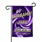 James Madison Dukes Garden Flag Customized Swirl Vortex Purple Best Selling