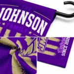 James Madison Dukes Garden Flag Personalized Distressed Stripes Purple Best Selling