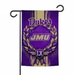 James Madison Dukes Garden Flag Personalized Laurel Wreath Purple Best Selling