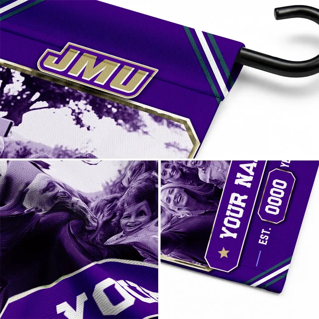 James Madison Dukes Garden Flag Personalized Photo Frame Purple Latest Model James Madison Dukes Garden Flag Personalized Photo Frame Purple Latest Model
