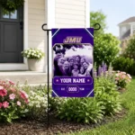 James Madison Dukes Garden Flag Personalized Photo Frame Purple Best Selling