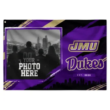 James Madison Dukes House Flag Personalized Framed Photo Purple Black Best Selling