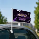 James Madison Dukes House Flag Personalized Speed Slashes Purple Best Selling