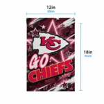 Kansas City Chiefs Garden Flag Custom Glowing Star Red Best Selling