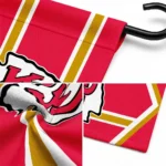 Kansas City Chiefs Garden Flag Personalized Chevron Stripes Red Best Selling