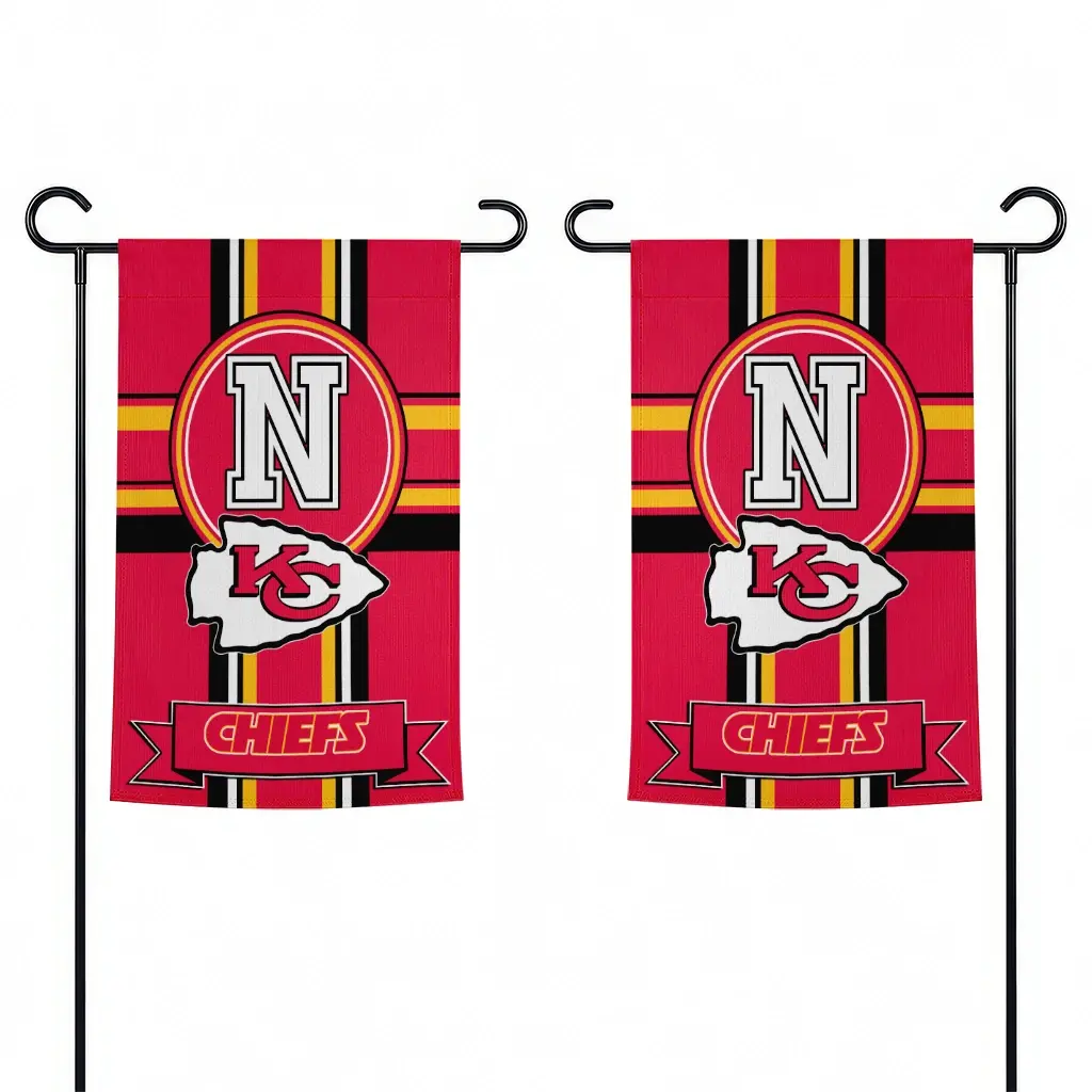Kansas City Chiefs Garden Flag Personalized Circle Medallion Red Fashion Forward Kansas City Chiefs Garden Flag Personalized Circle Medallion Red Fashion Forward