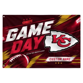 Kansas City Chiefs House Flag Custom Action Streaks Red Best Selling