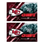 Kansas City Chiefs House Flag Custom Diagonal Stripes Red Best Selling