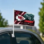 Kansas City Chiefs House Flag Custom Diagonal Stripes Red Best Selling
