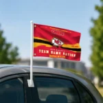 Kansas City Chiefs House Flag Personalized Brushed Streaks Red Best Selling