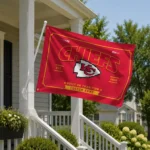 Kansas City Chiefs House Flag Personalized Ornate Border Red Best Selling