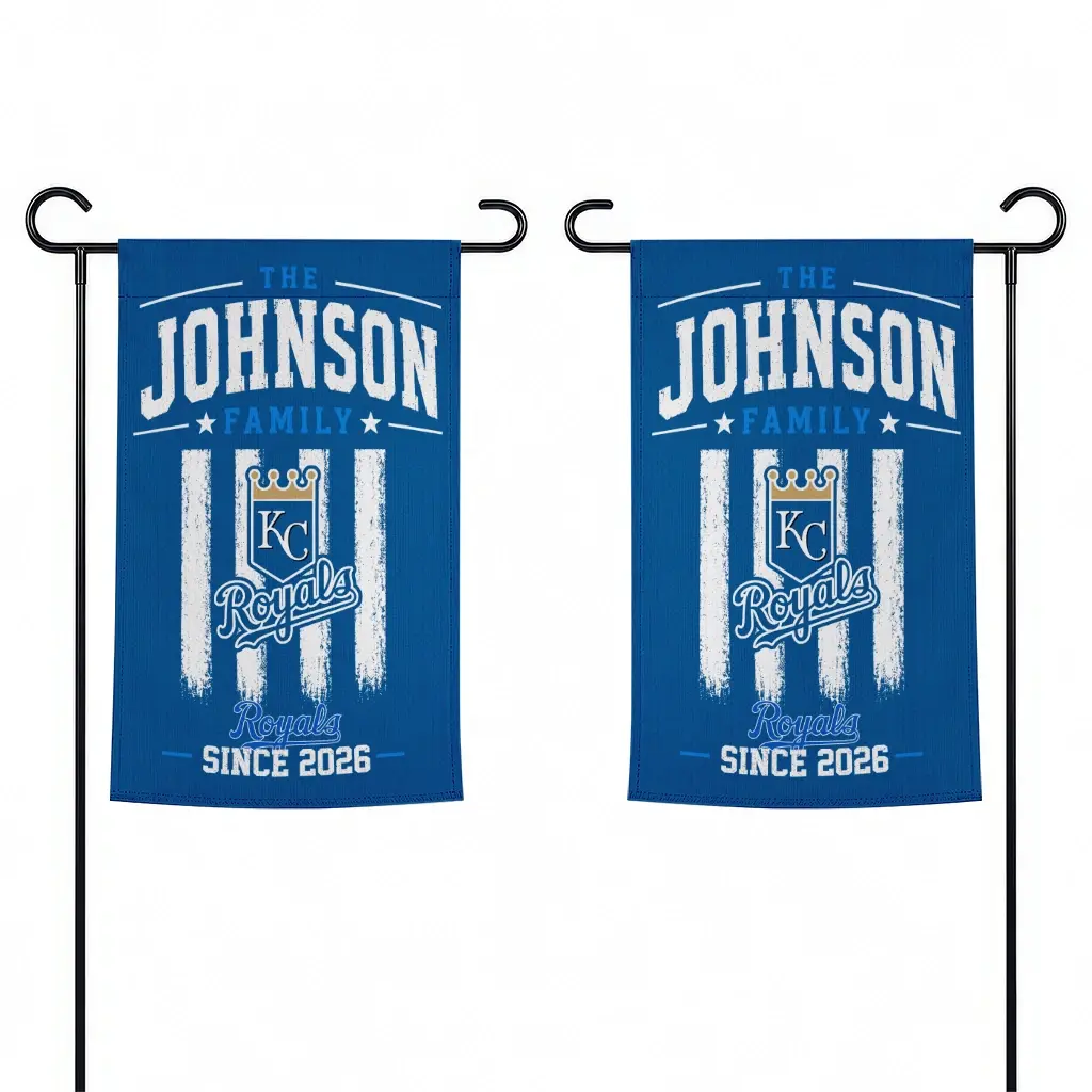 Kansas City Royals Garden Flag Custom Distressed Stripes Royal Blue Fashion Forward Kansas City Royals Garden Flag Custom Distressed Stripes Royal Blue Fashion Forward